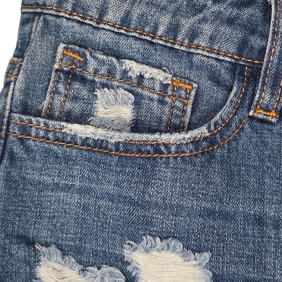 Pink Lily Nature 3" No More Wishing Distressed Denim Jean Shorts Size Medium - Picture 4 of 13